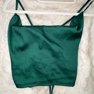 Emerald green tank/blouse